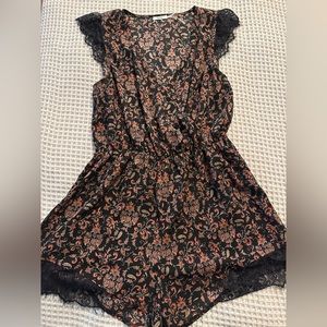 Kimchi Blue lace tripped romper